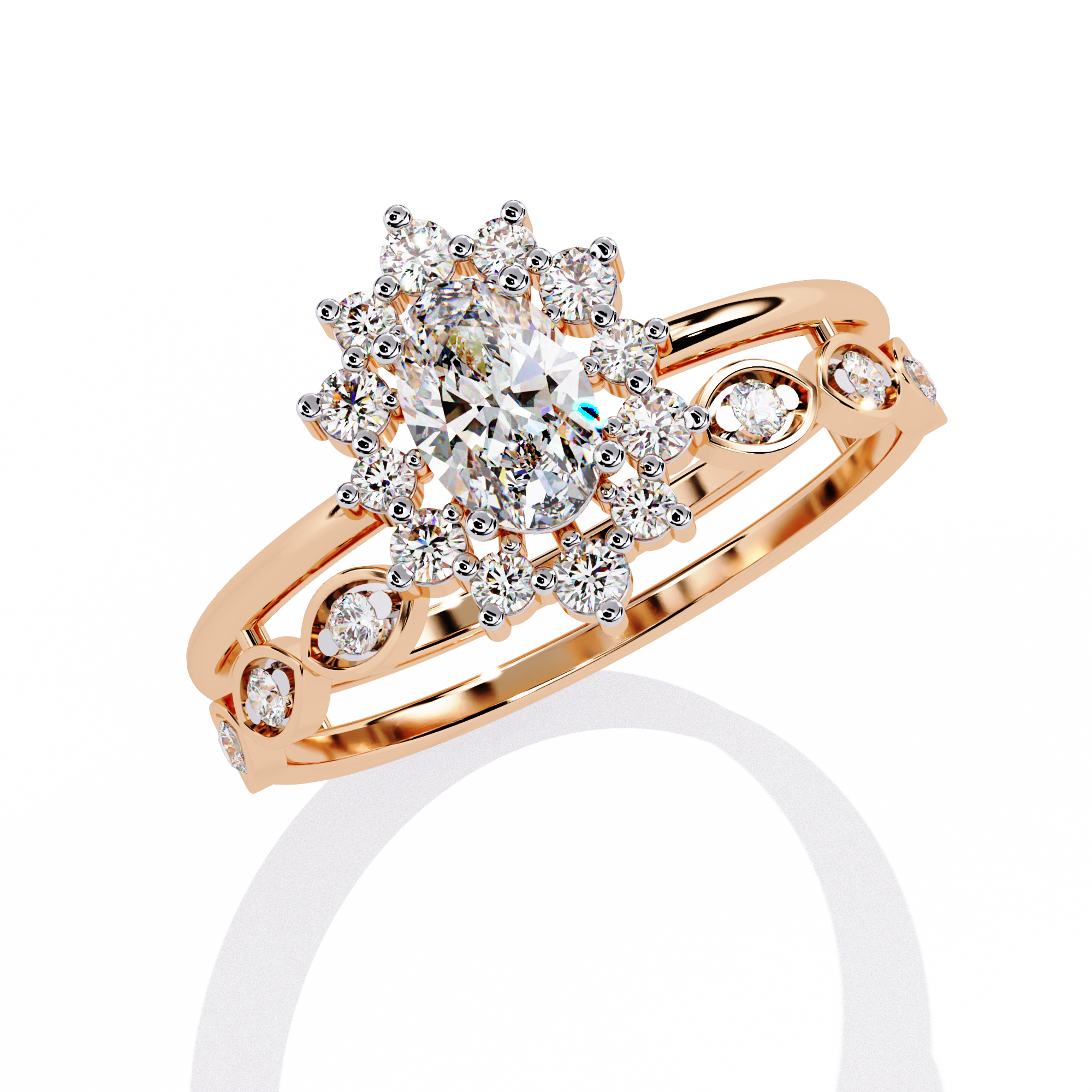 0.58 CT ECLIPSE BLOSSOM BAND