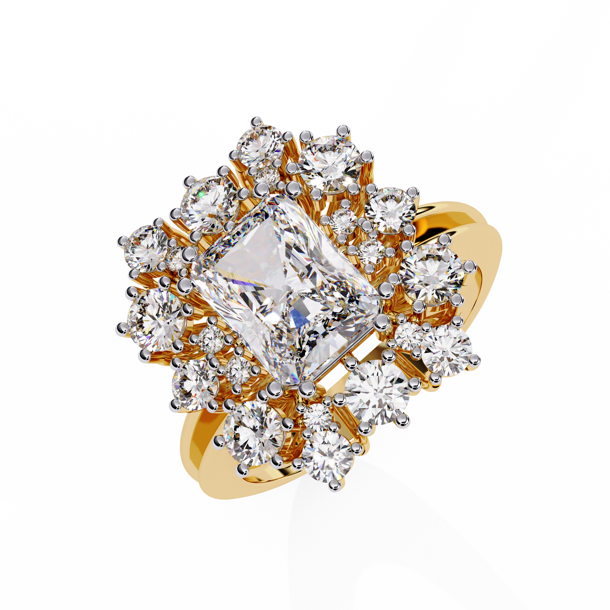 4.46 CT IMPERIAL BLOOM BAND 18K