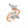 0.99 CT TWIN BLOSSOM BAND