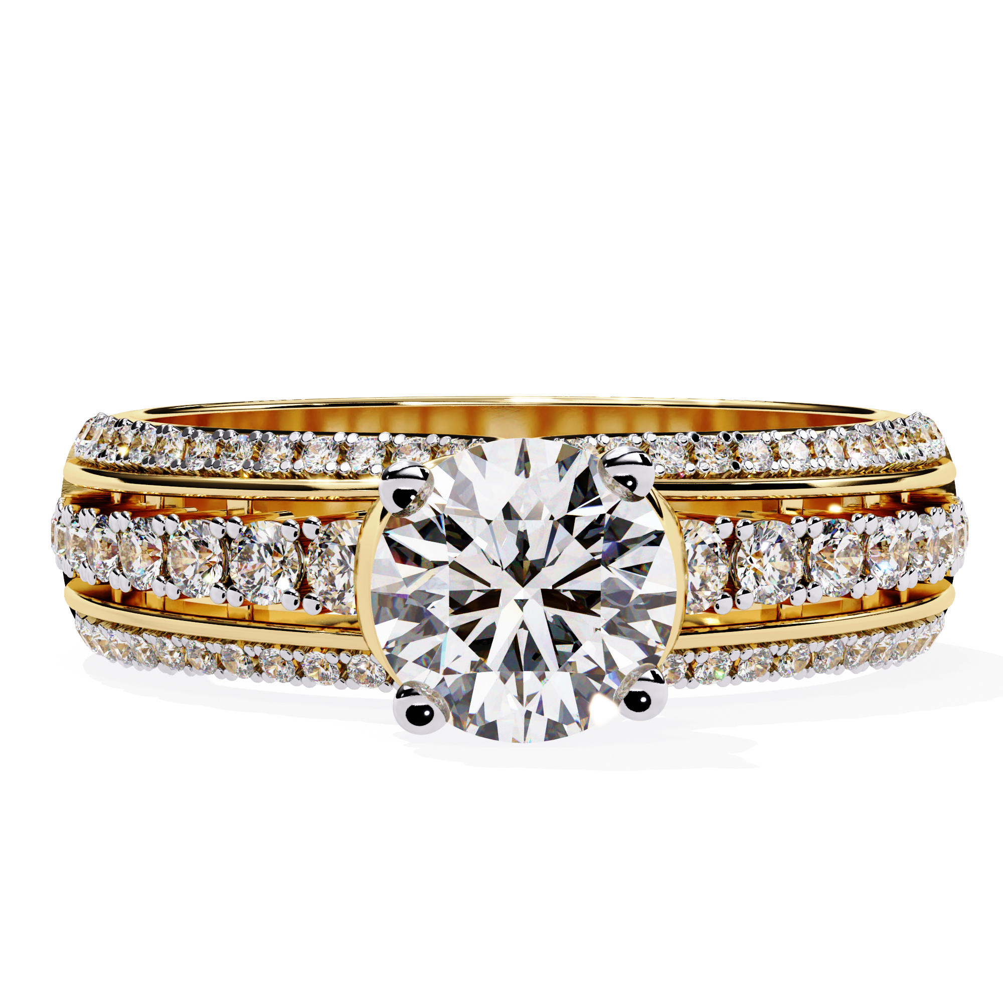1.23 CT REGAL STRIDE BAND 18K