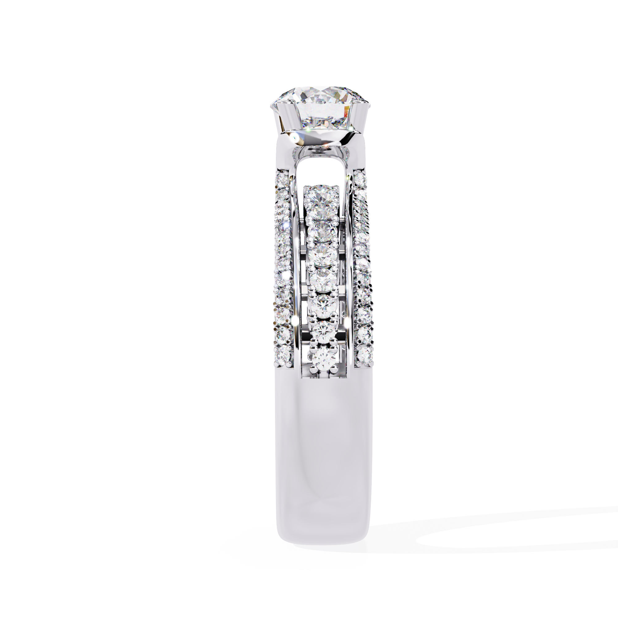 1.23 CT REGAL STRIDE BAND 18K