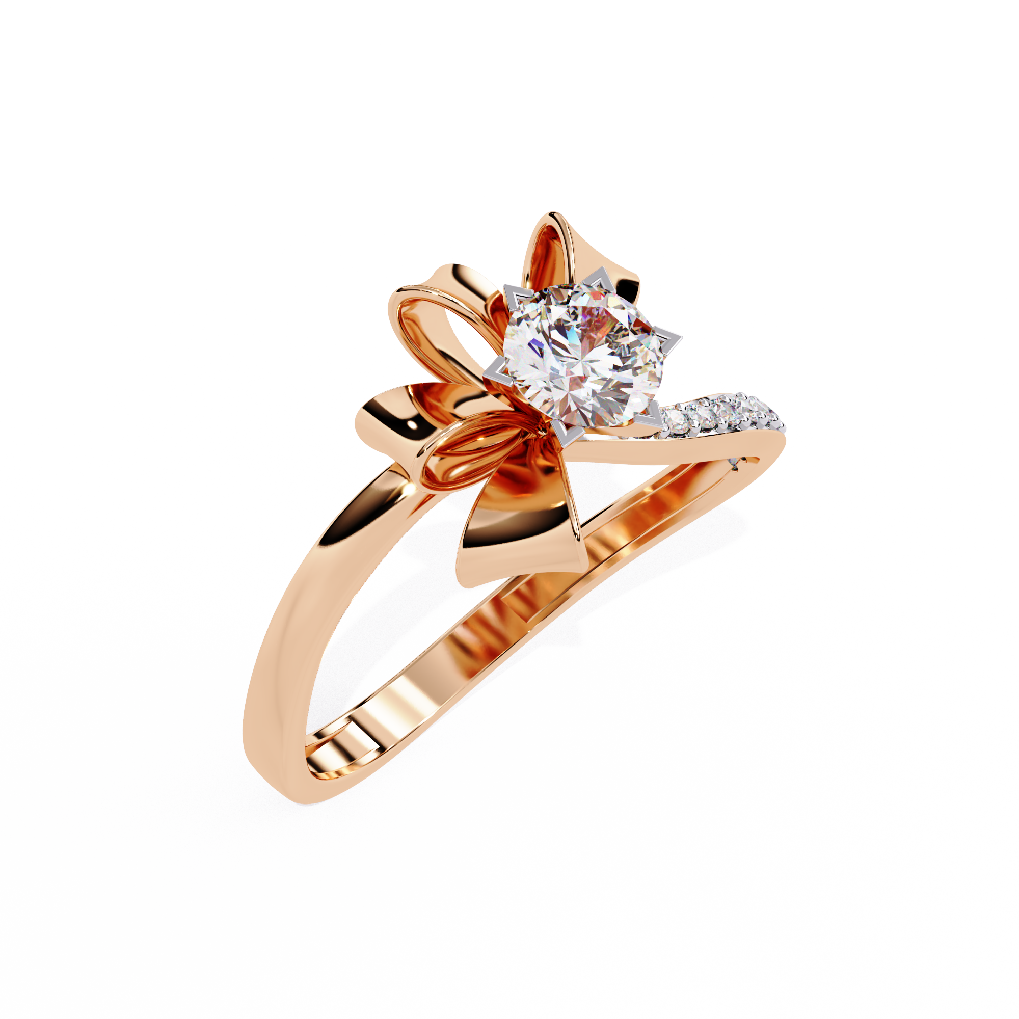 0.50 CT LOTUS BLOOM BAND