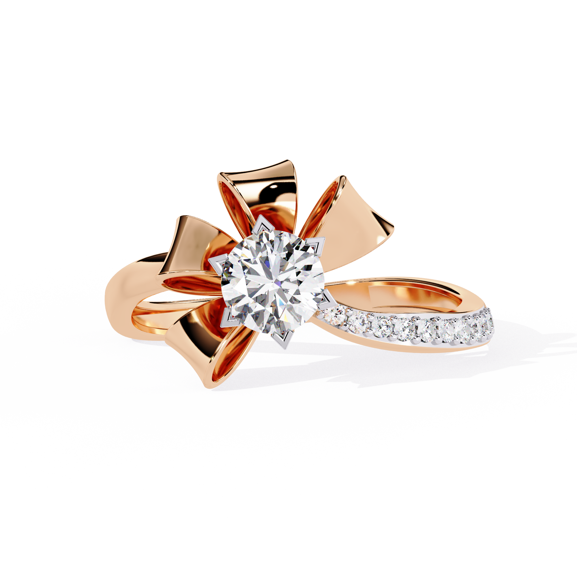 0.50 CT LOTUS BLOOM BAND