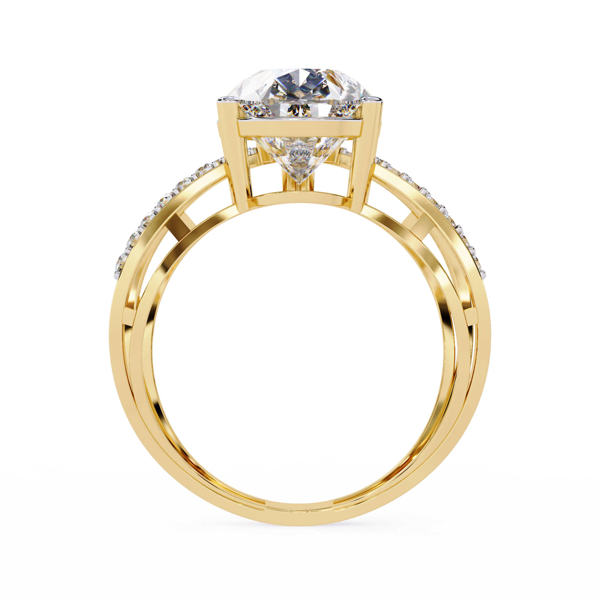 4.62 CT STELLAR CROSSOVER BAND 18K