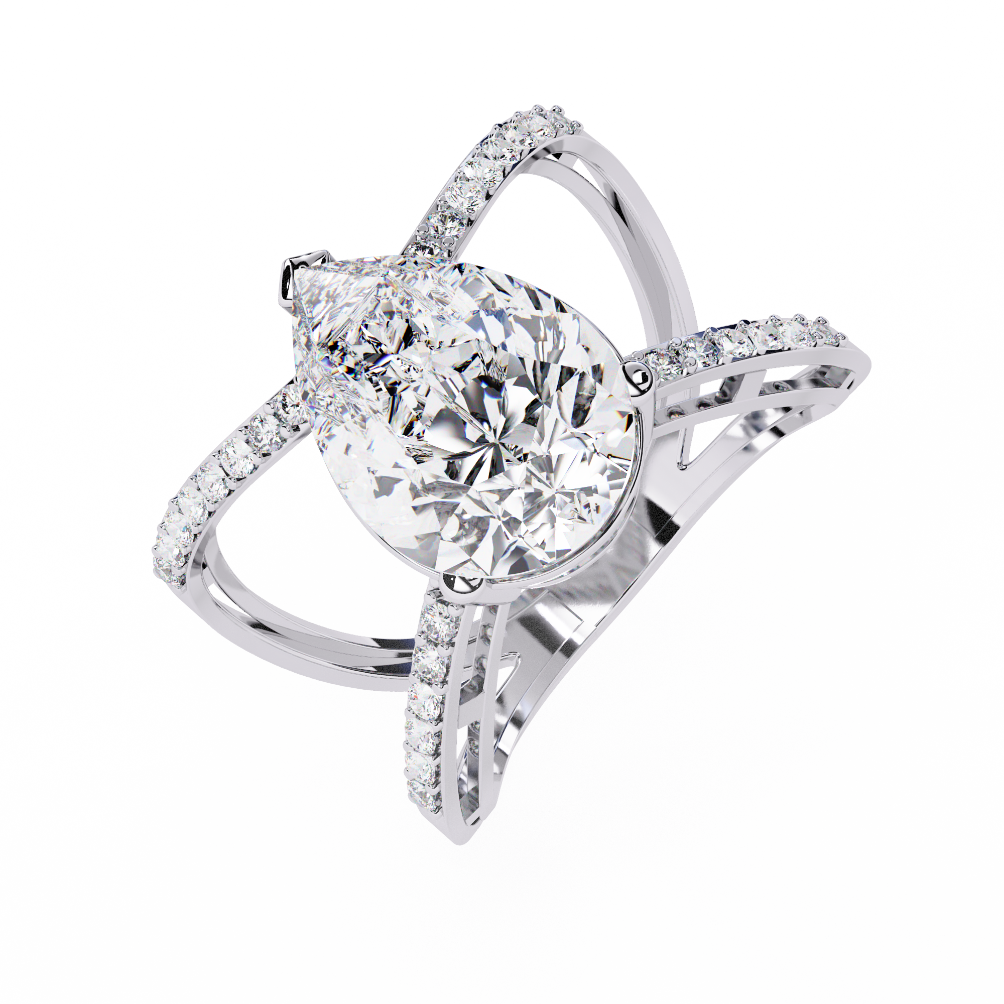 4.62 CT STELLAR CROSSOVER BAND 18K