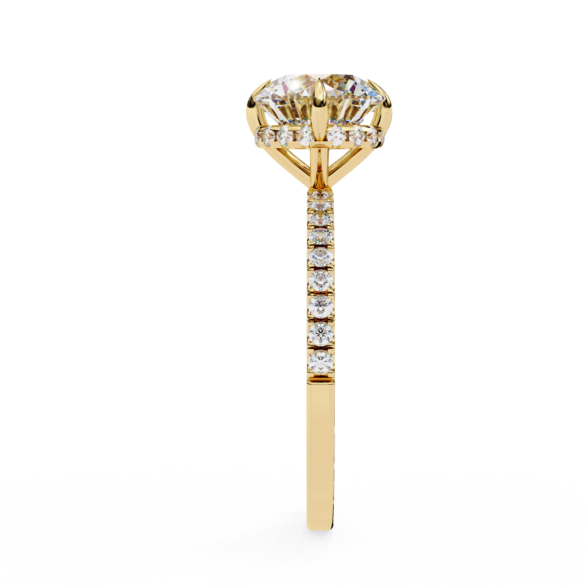 2.66 ct Splendid Round Ring 9k