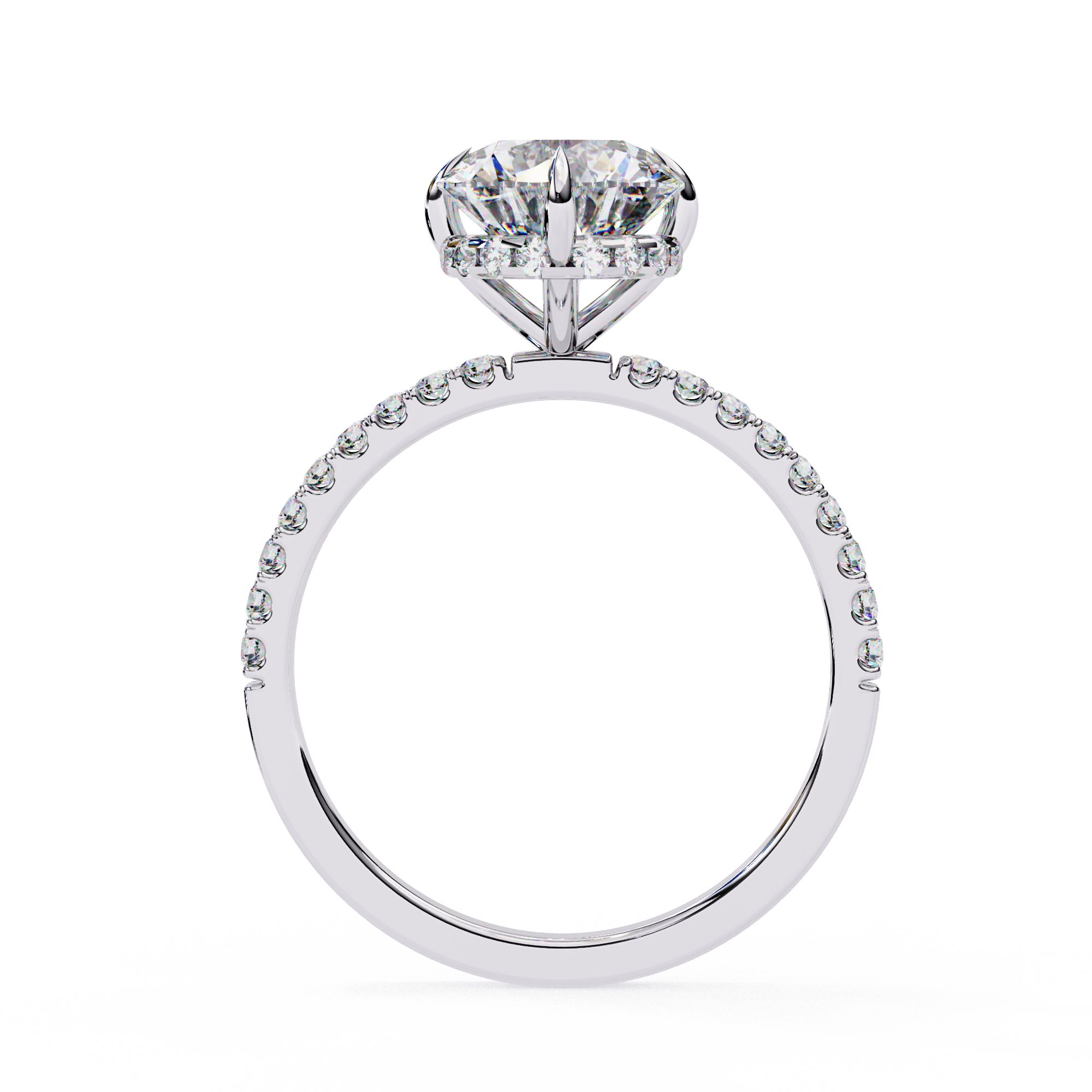 2.66 ct Splendid Round Ring 9k