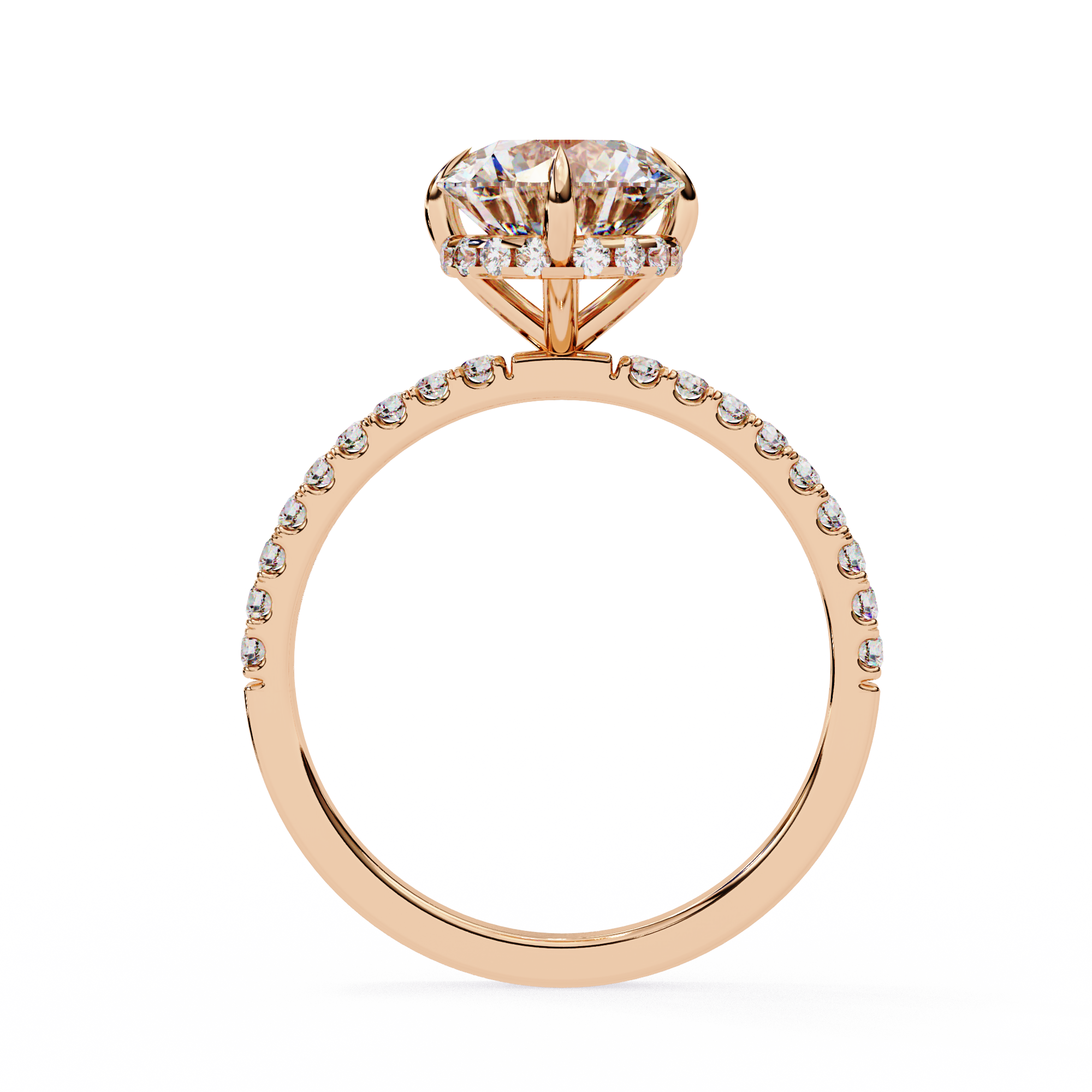 2.66 ct Splendid Round Ring 9k