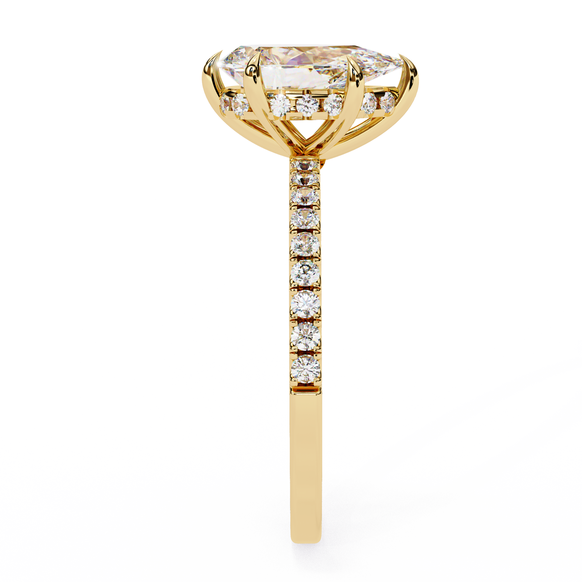 2.08 ct Luminous Drizzle Ring 9k