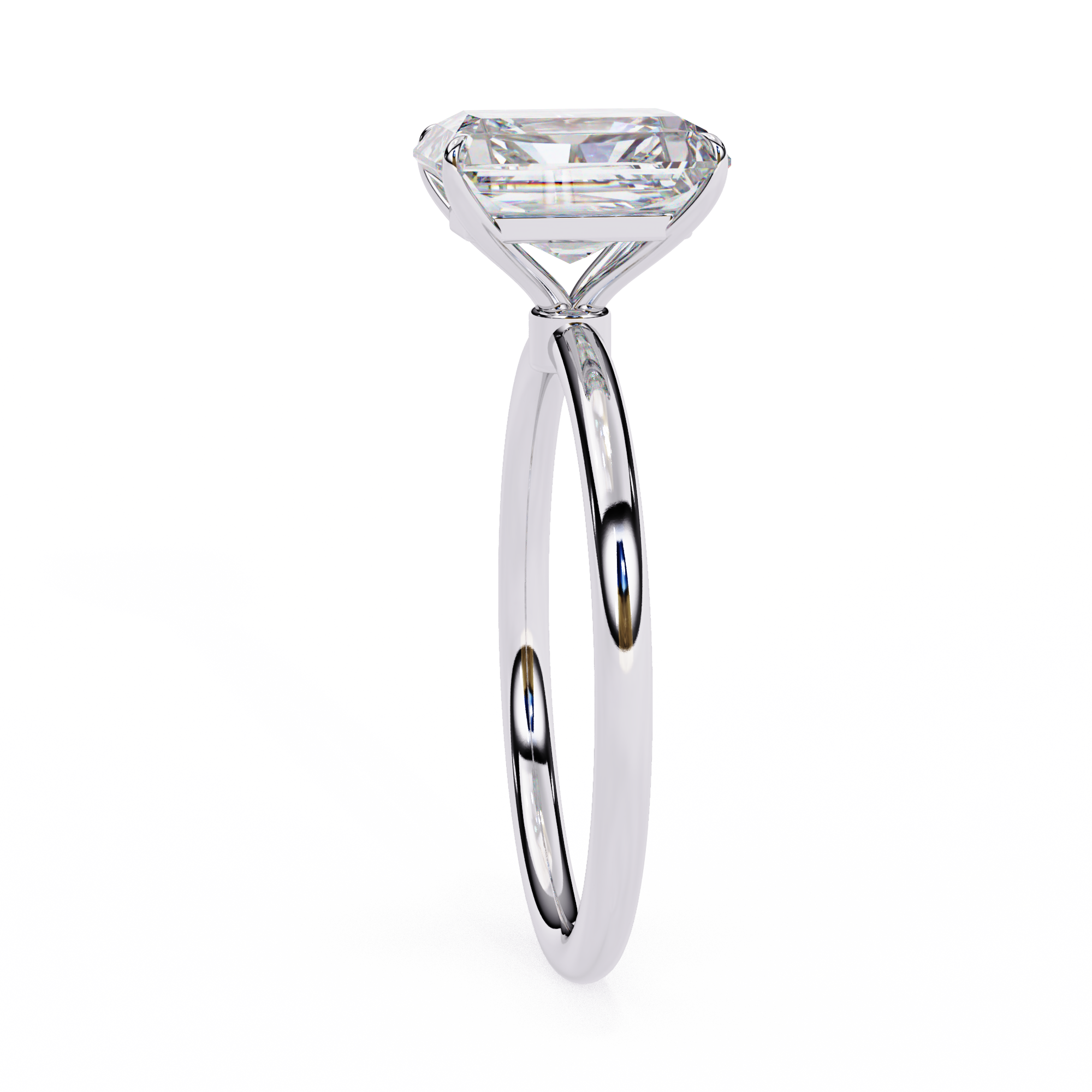 3.03 carat radiant rings 18K