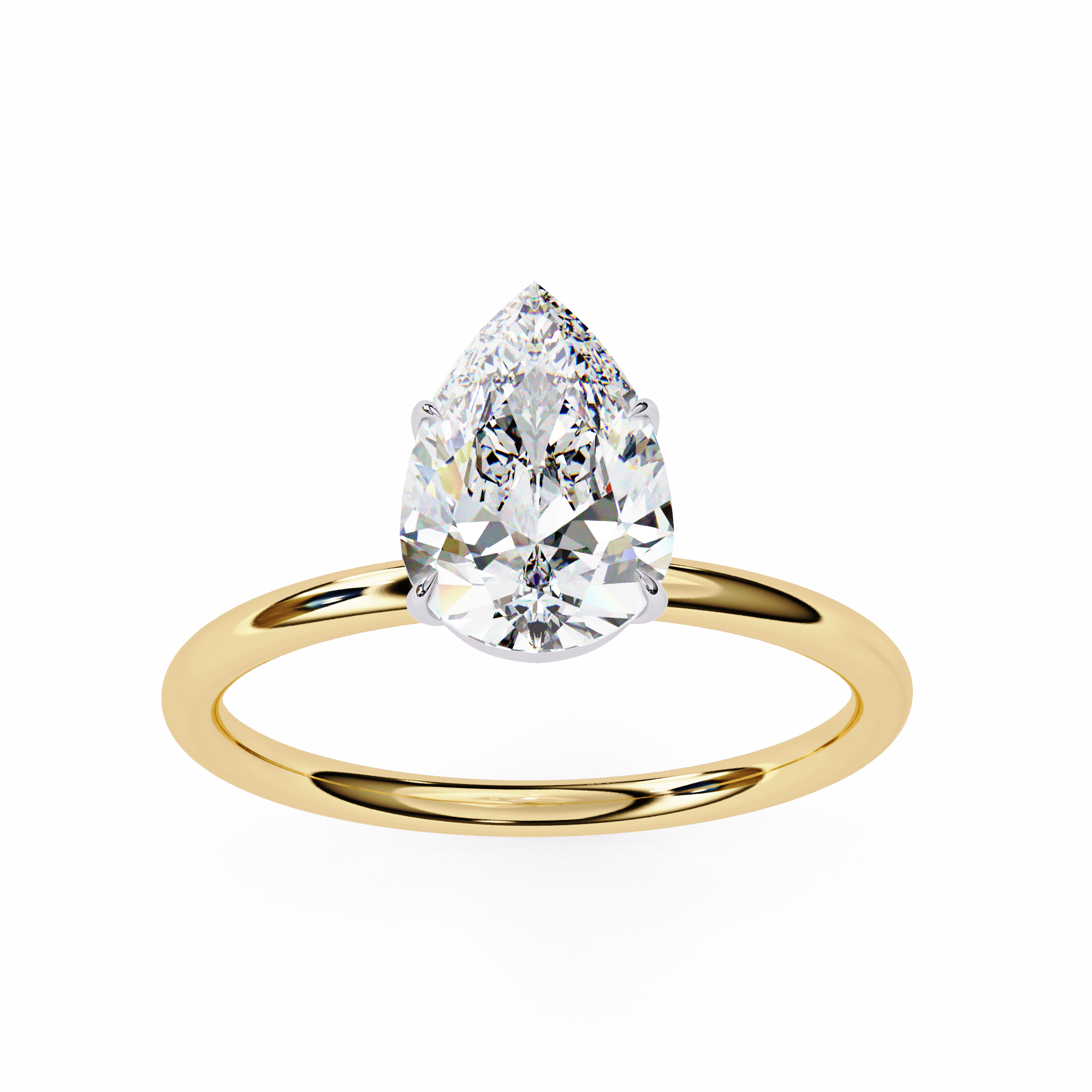 1 ct Elysian Tear Ring 9k