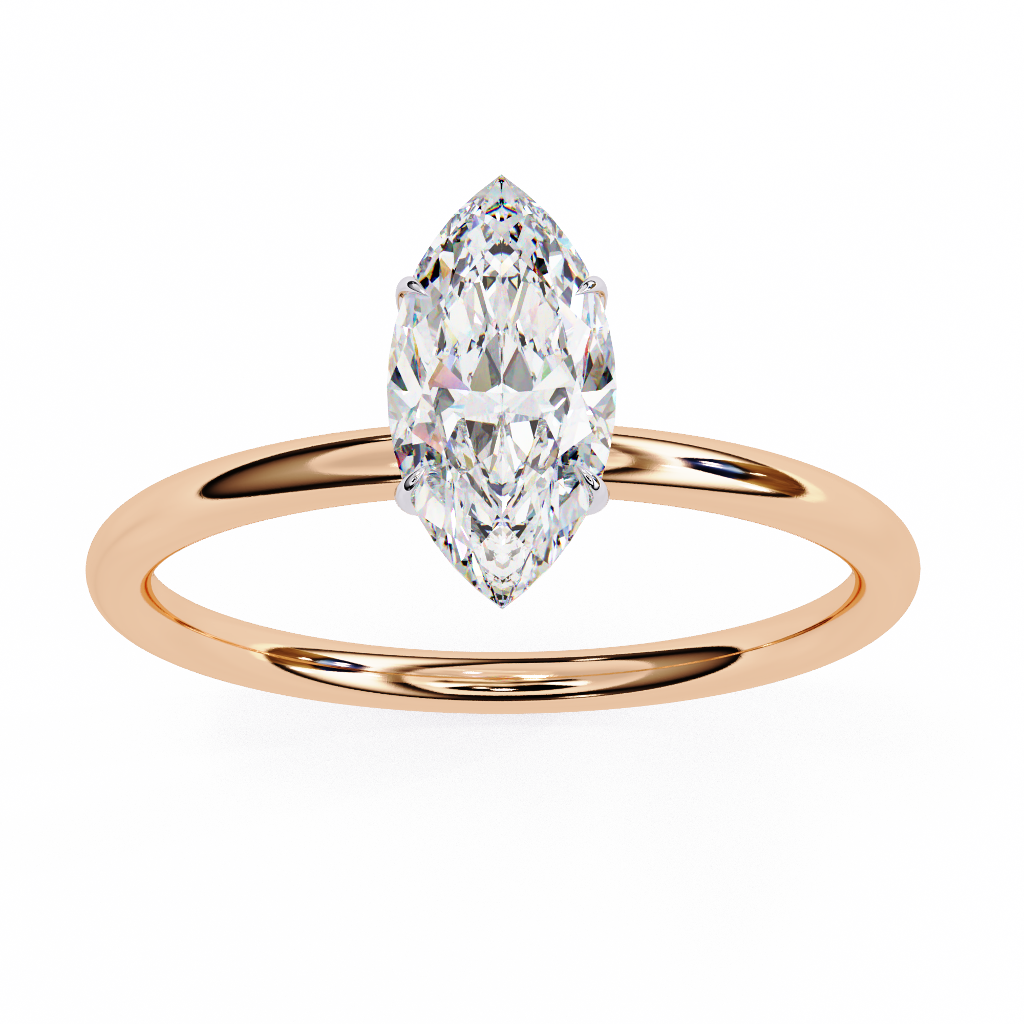 0.82 carat marquise rings 9k