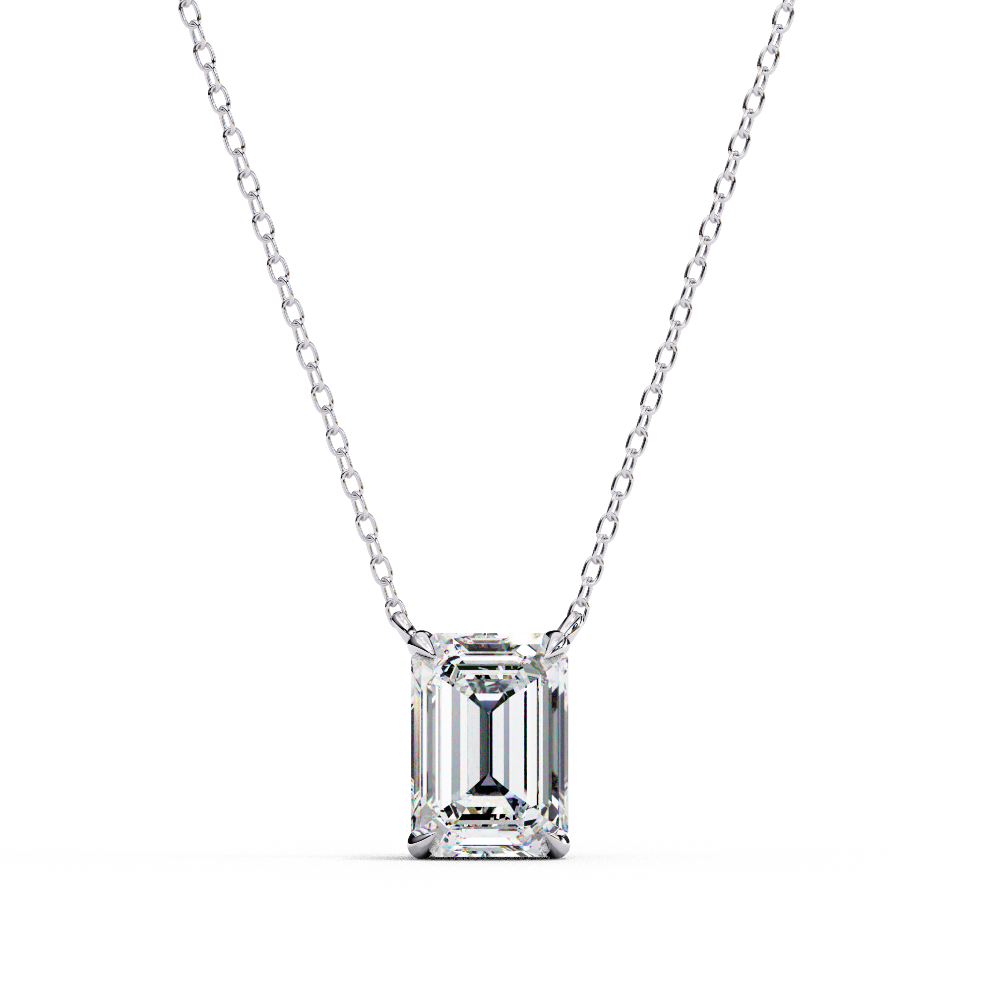 1.03 carat emerald pendant