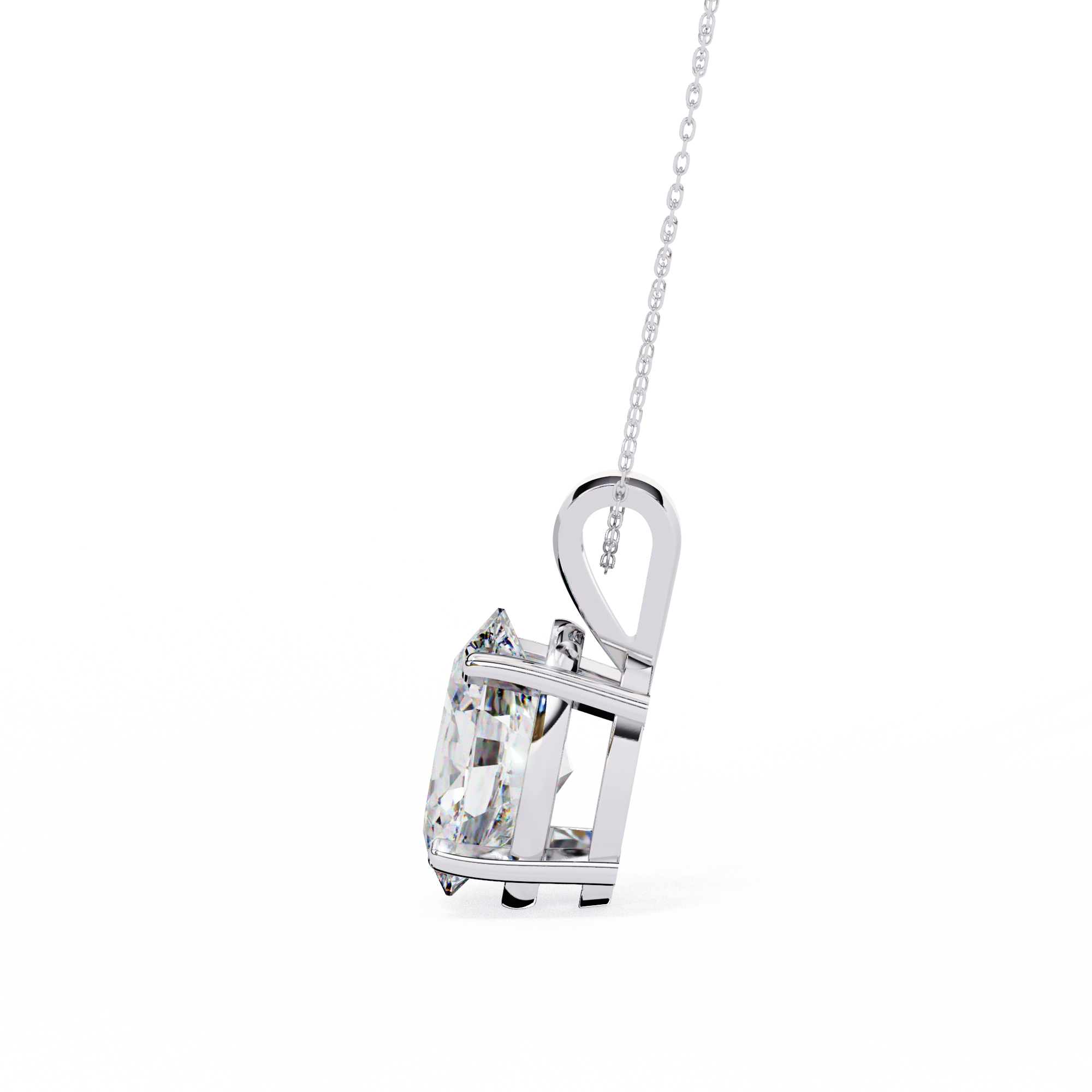 2.48 ct Opulent Oval Pendant 9k