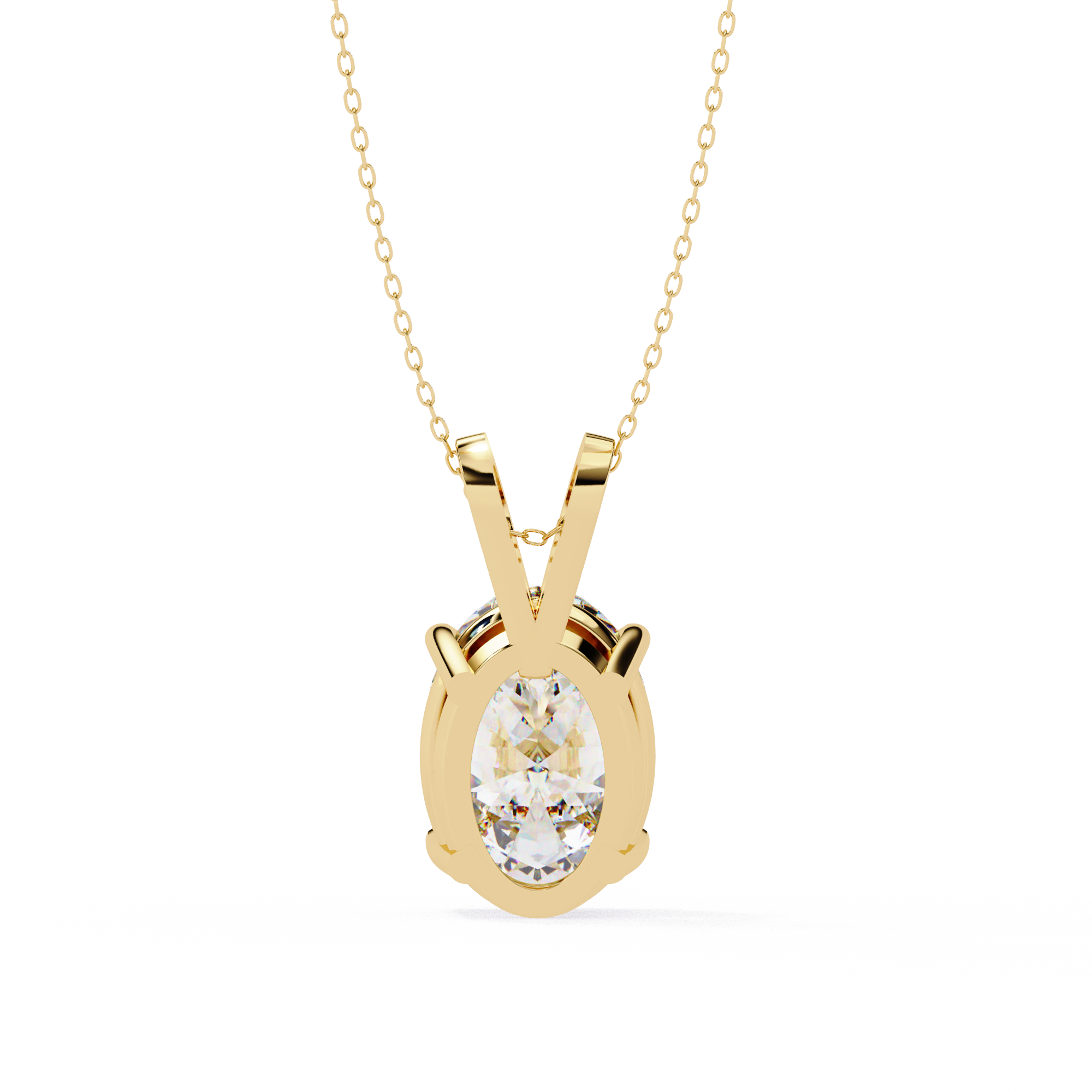2.48 ct Opulent Oval Pendant 9k