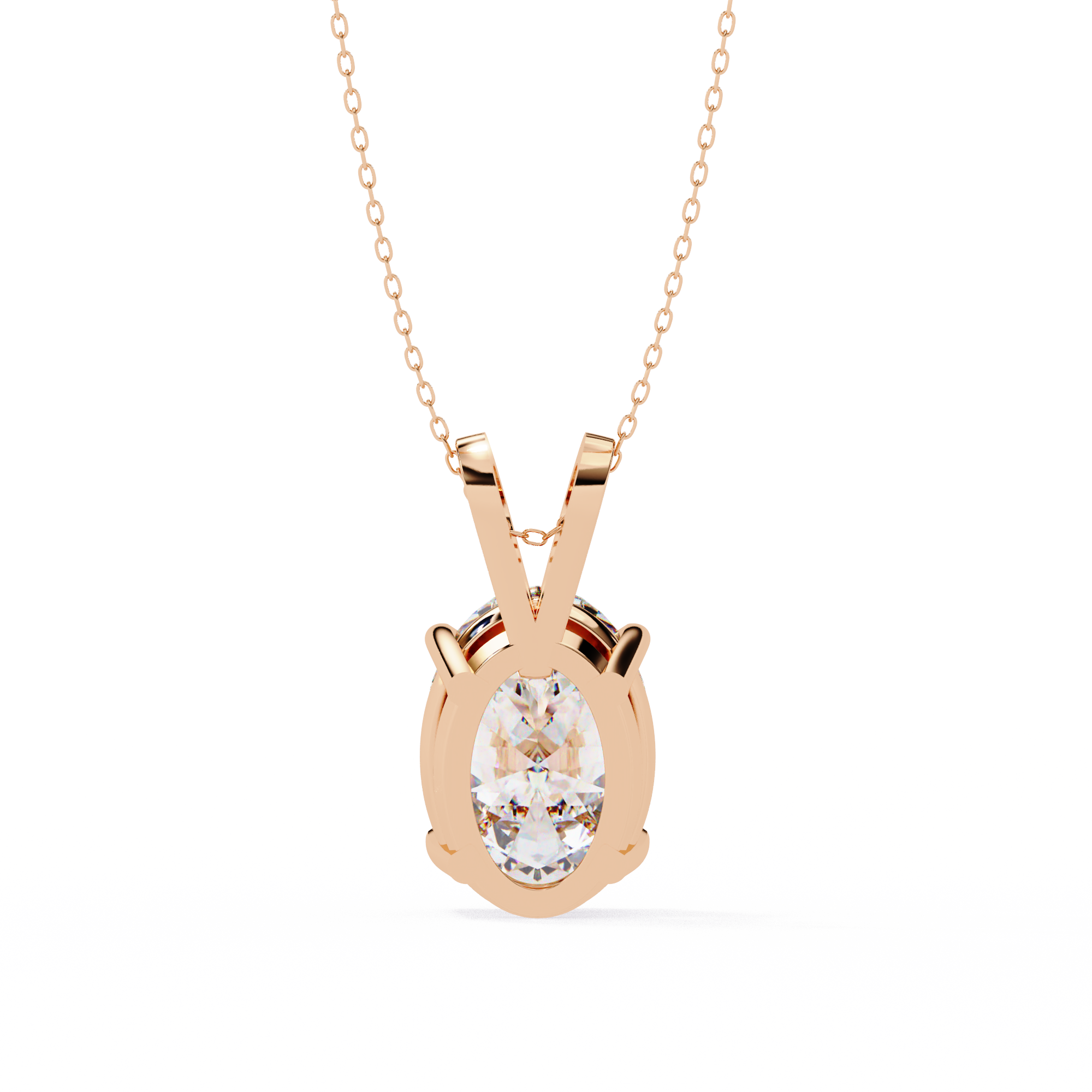 2.48 ct Opulent Oval Pendant 9k