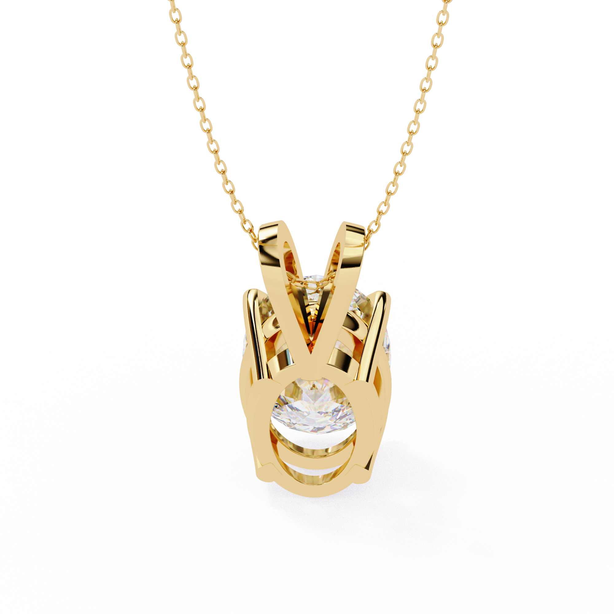 2.48 ct Opulent Oval Pendant 9k