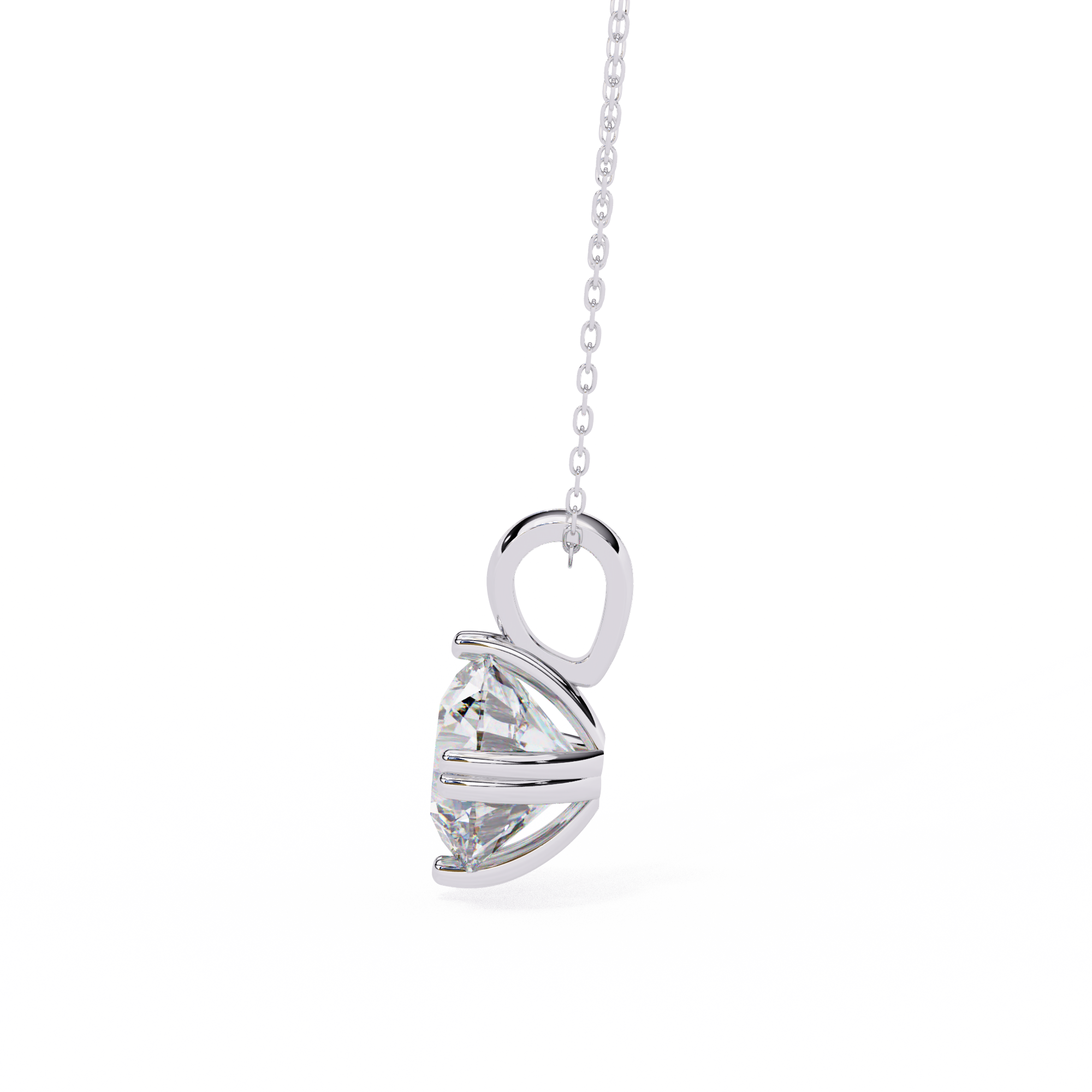 1.98 carat round pendant