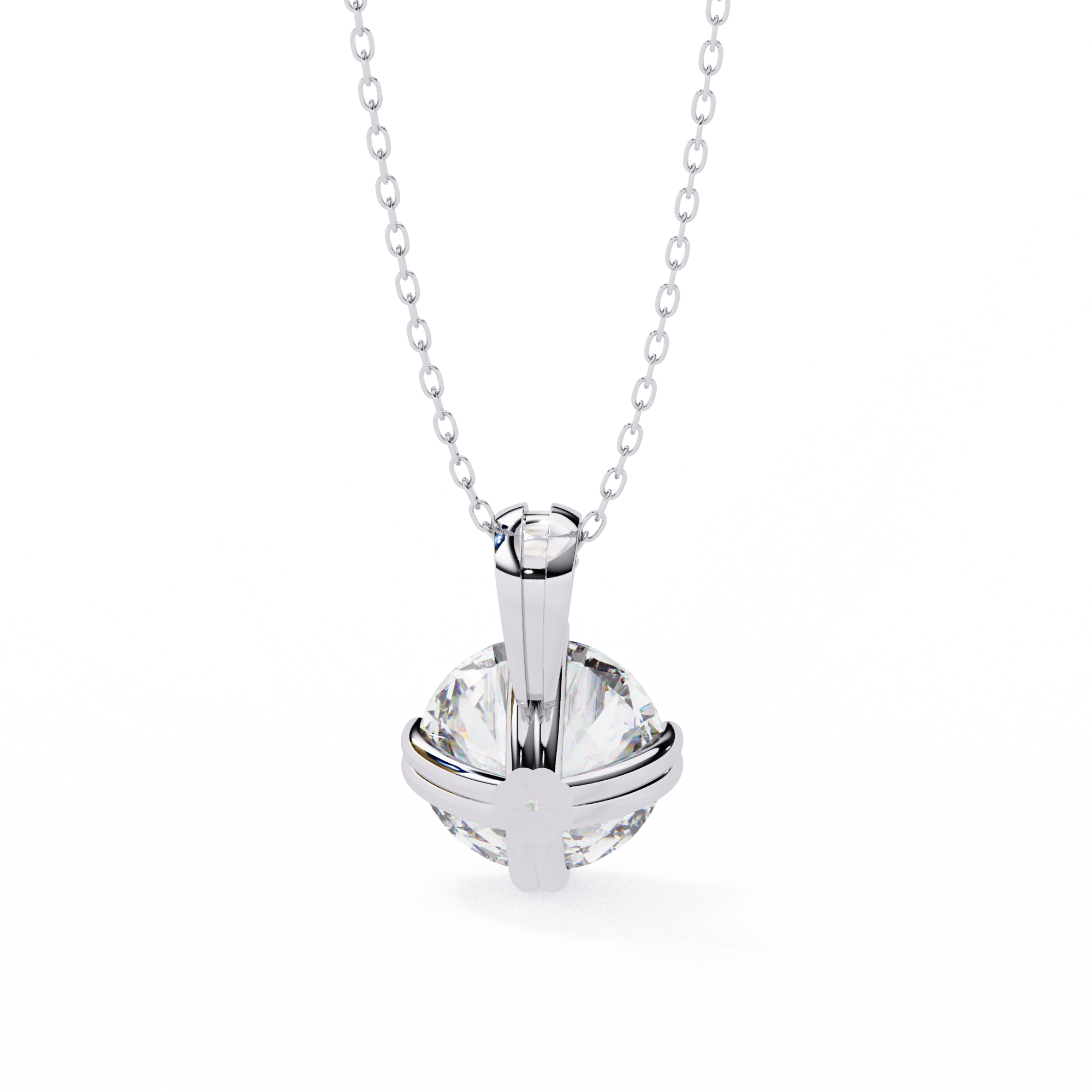 1.98 carat round pendant