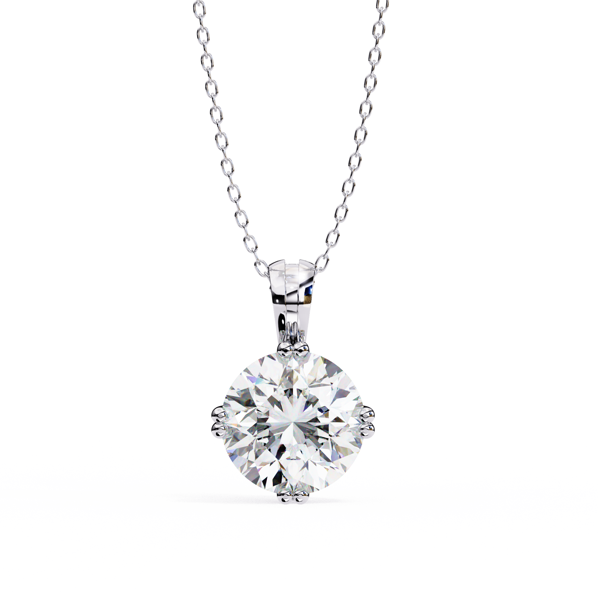 1.98 carat round pendant