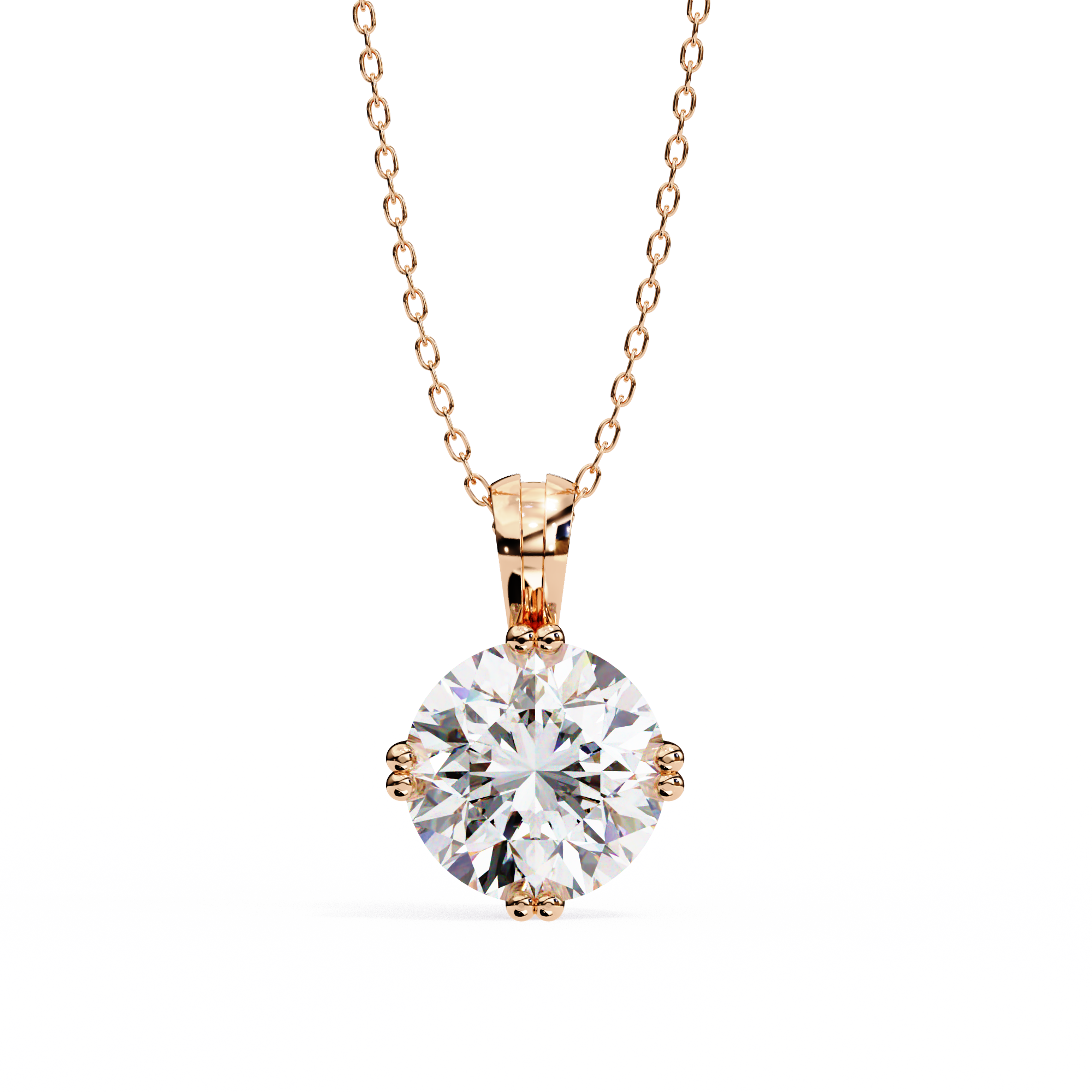 1.98 carat round pendant