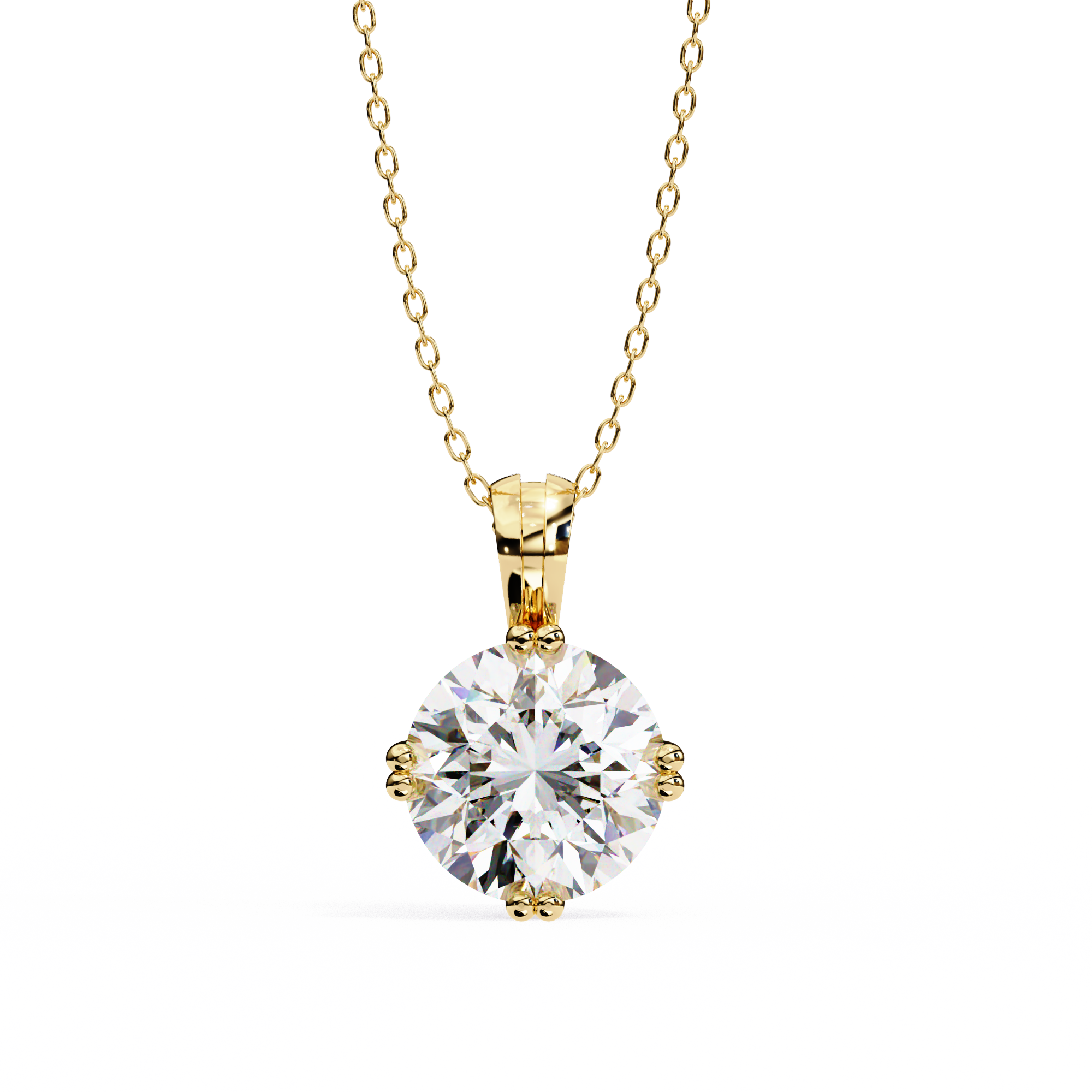 1.98 carat round pendant