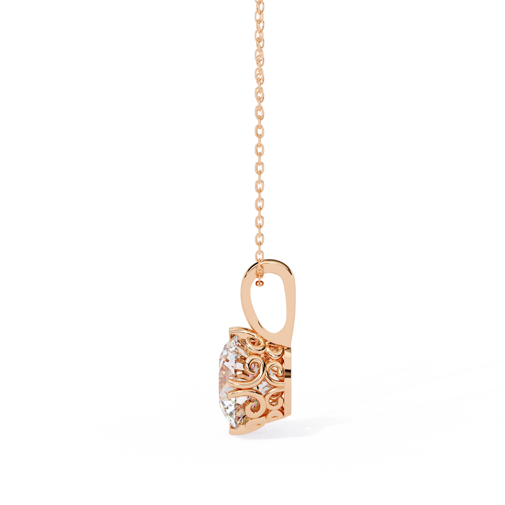 1.84 ct Radiant Glow Pendant 9k