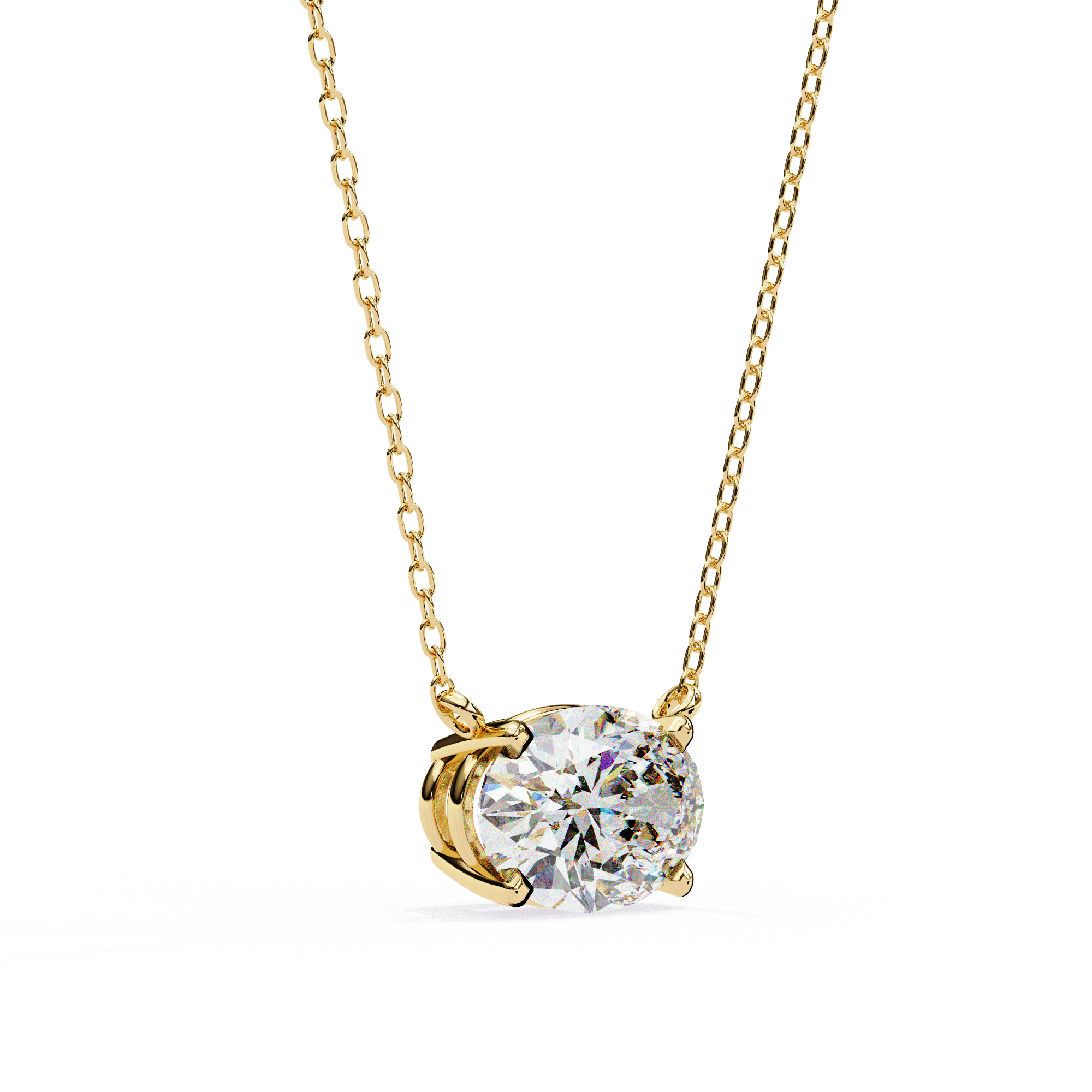 1.66 carat oval pendant