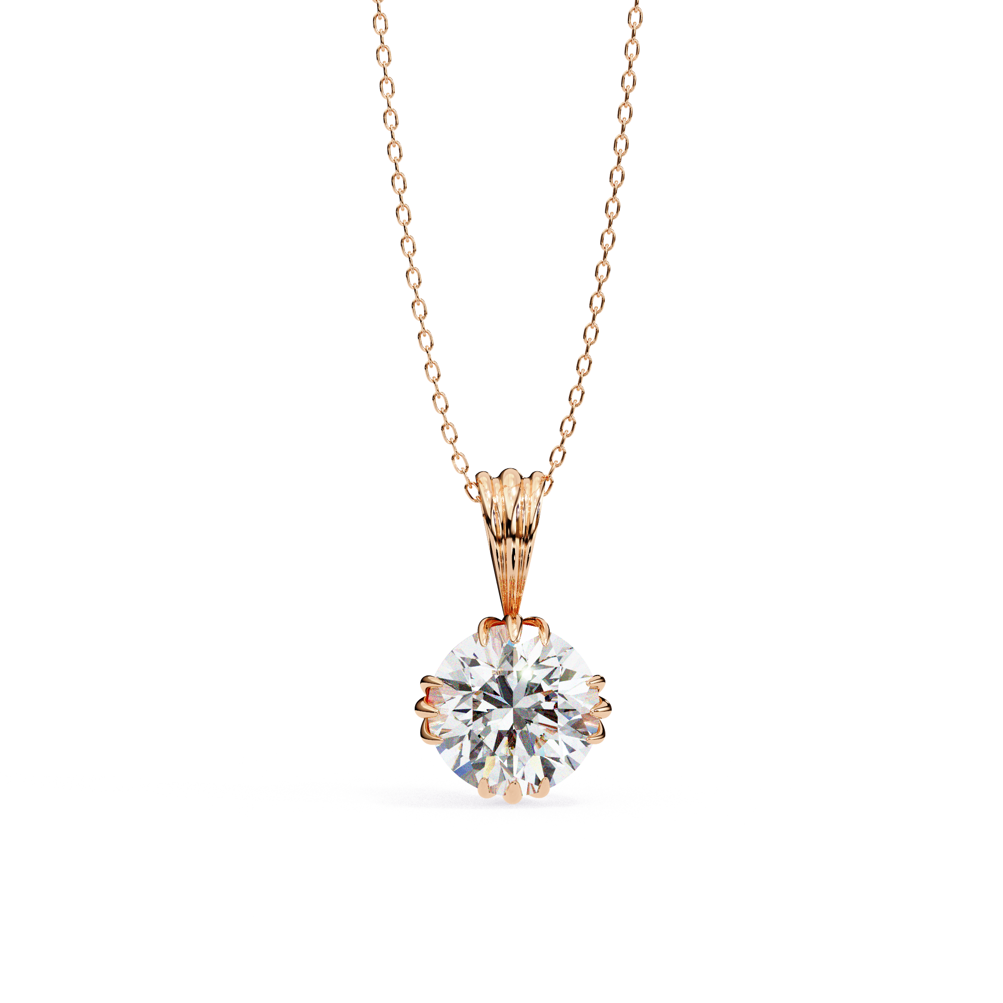 2.04 carat round pendant