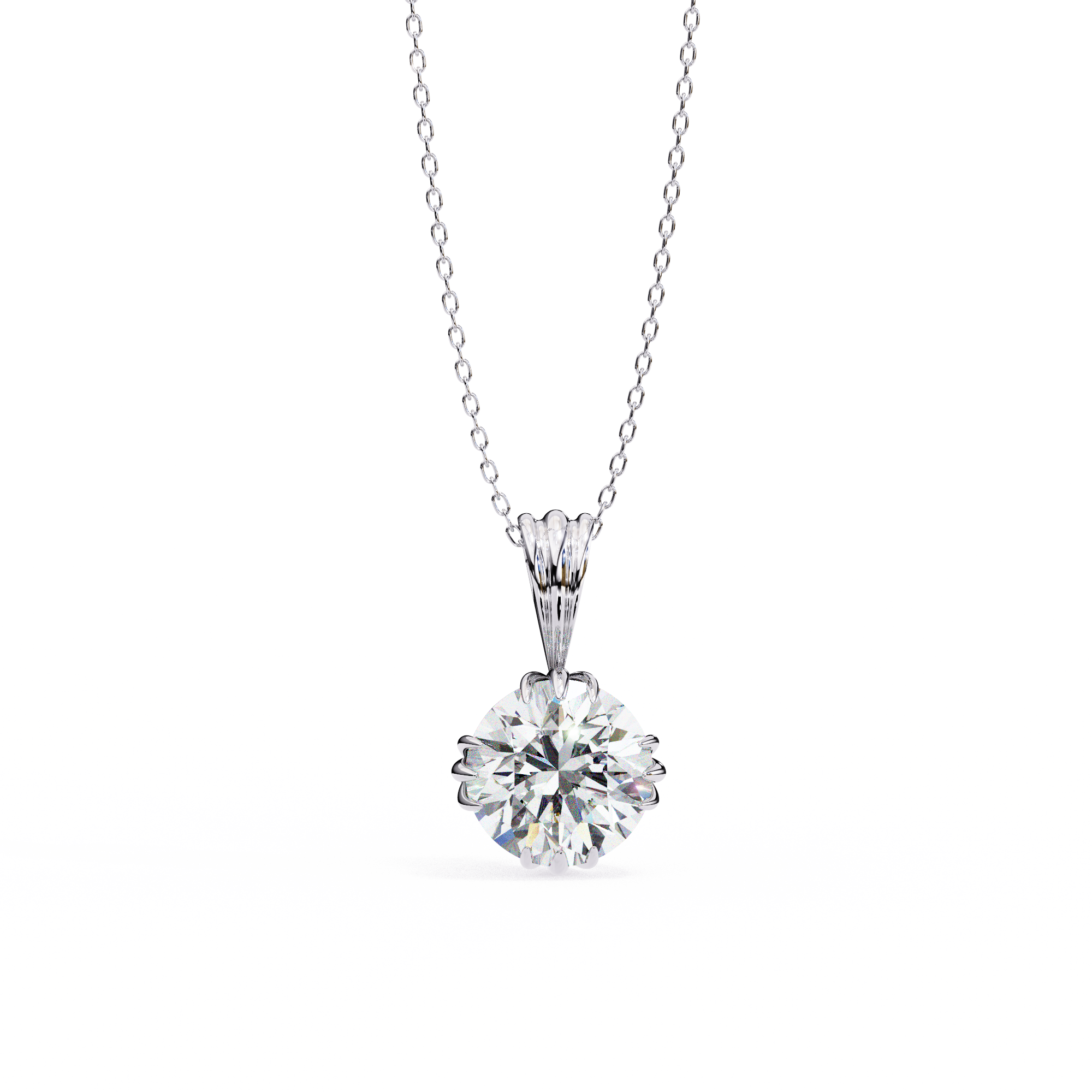 2.04 carat round pendant