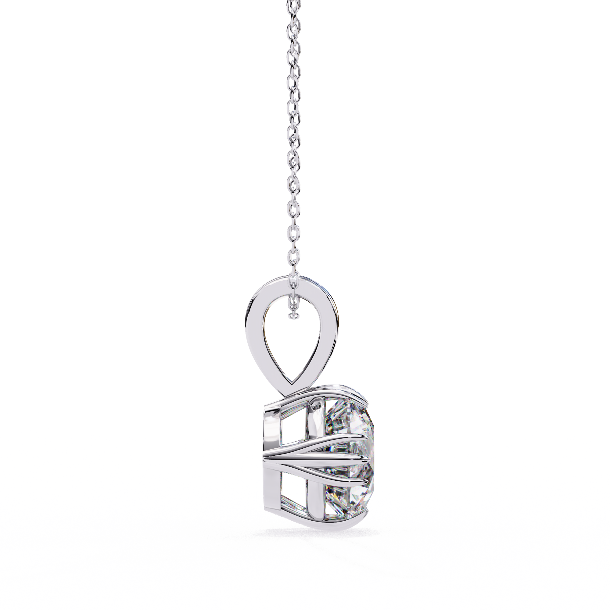 2.04 carat round pendant