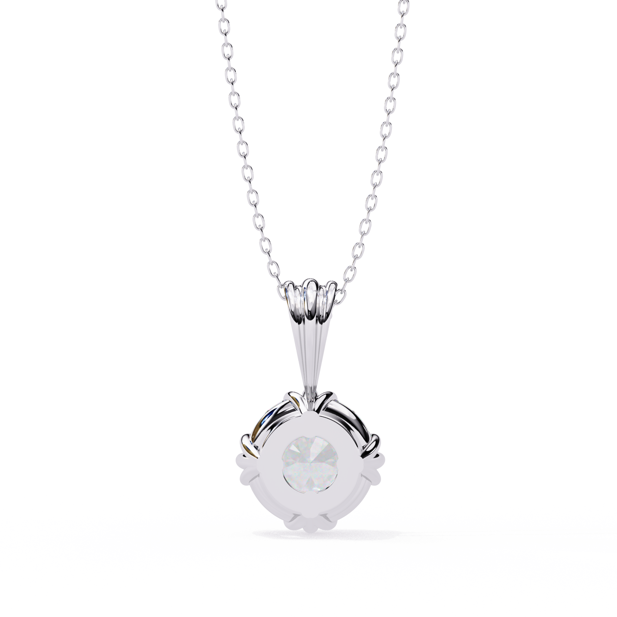 2.04 carat round pendant