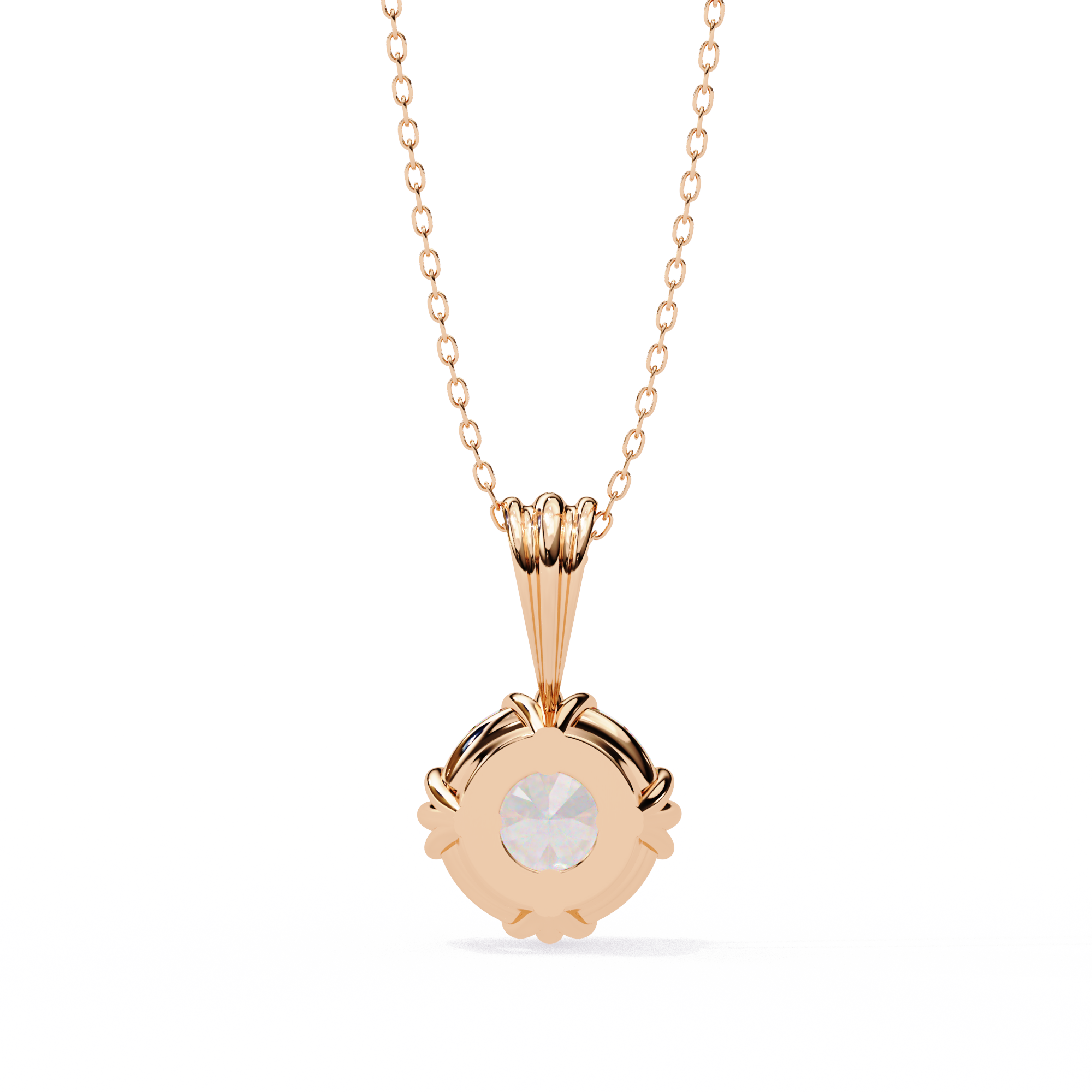 2.04 carat round pendant