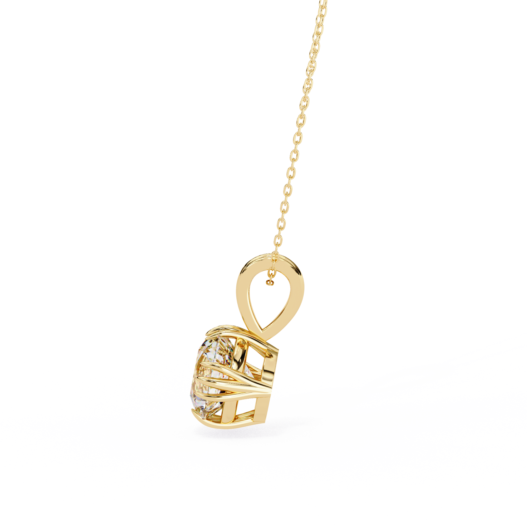 2.04 carat round pendant