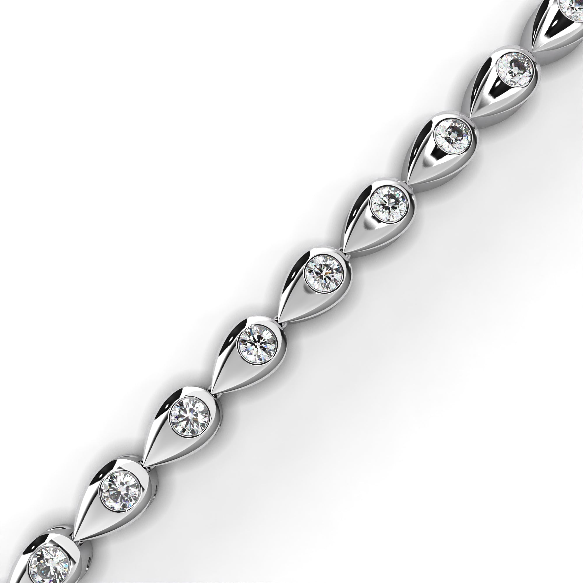 1.02 carat round bracelet