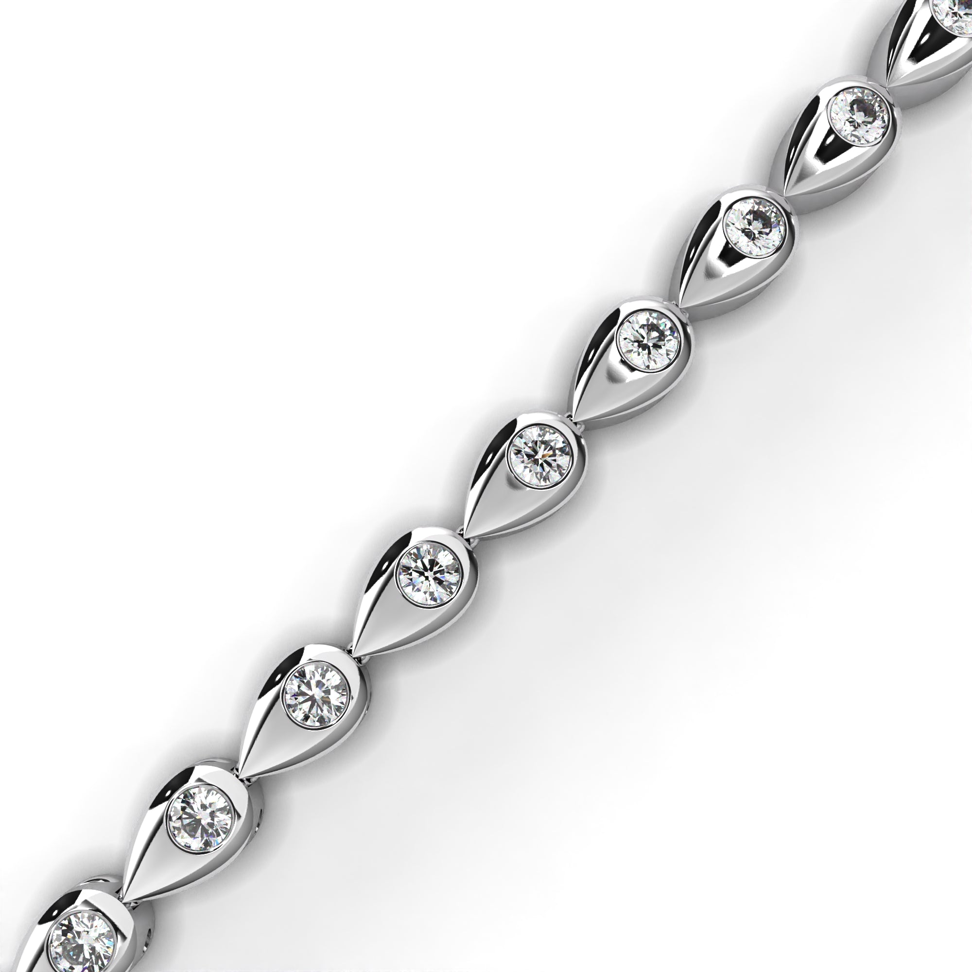 1.02 ct Radiant Embrace Bracelet 9k