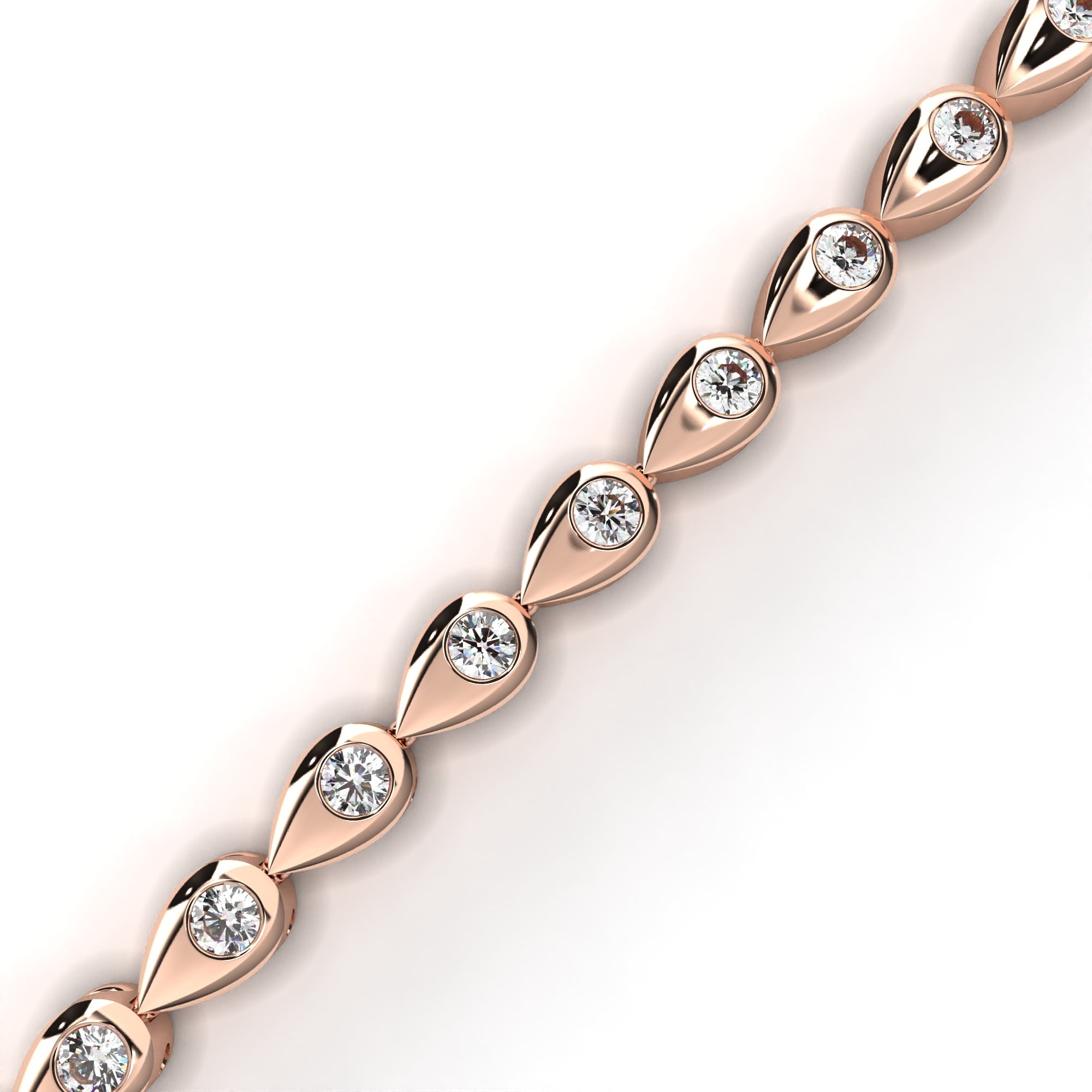 1.02 ct Radiant Embrace Bracelet 9k