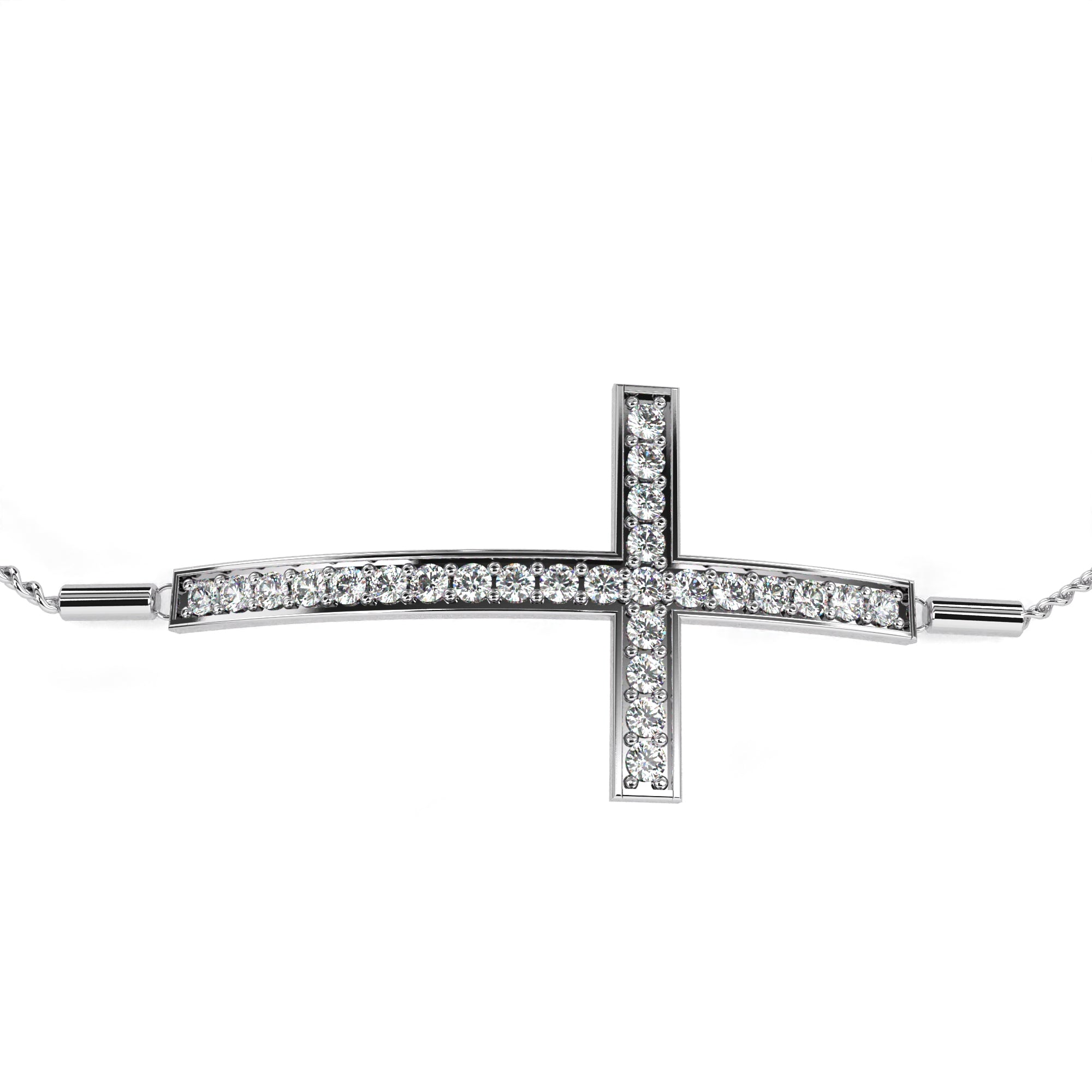 0.33 carat round bracelet 18K